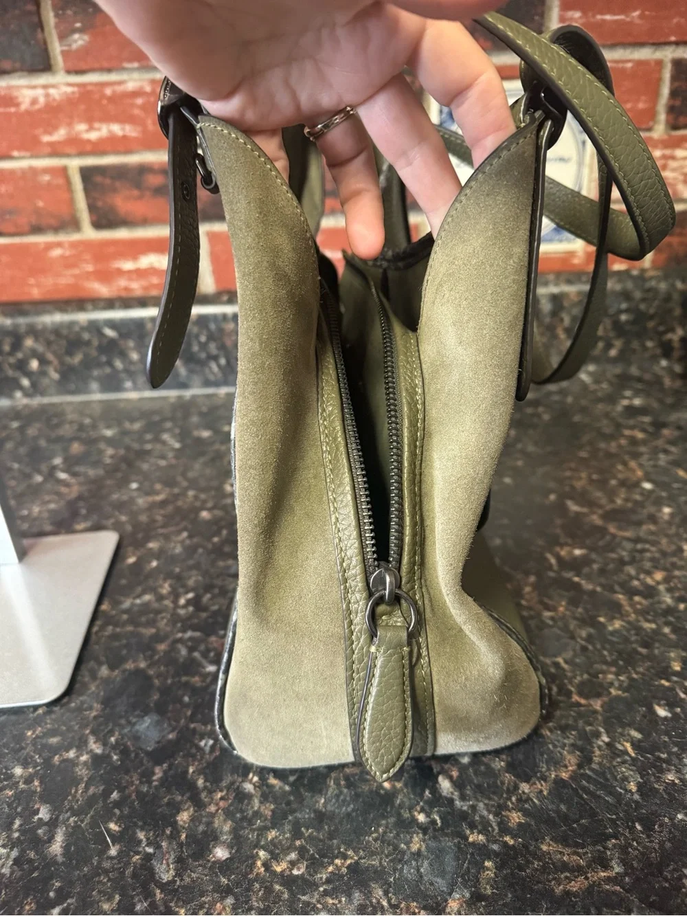 Coach Lori Shoulder Bag with Snakeskin Detail (Style C5266)